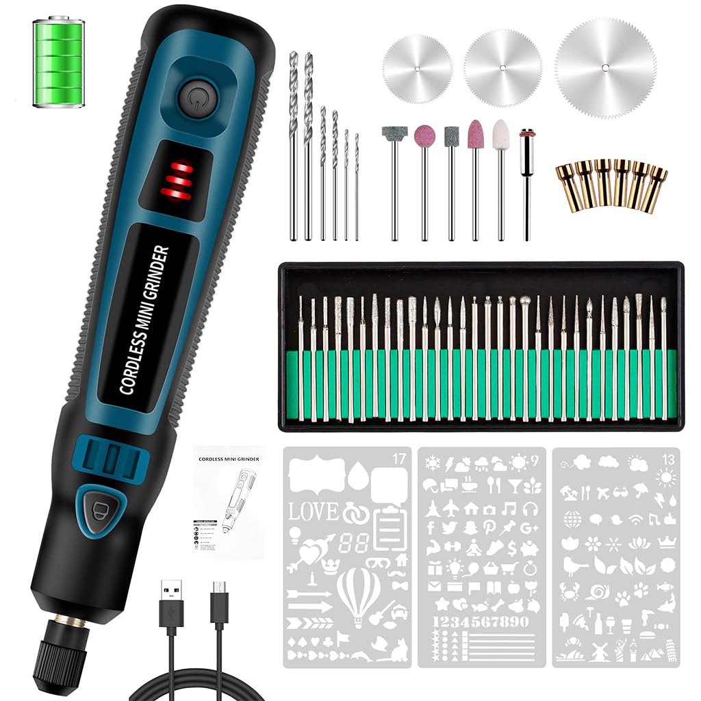 Serplex Electric Engraving Pen Kit with 44 Bits Cordless USB Engraving Pen Engraving Machine Engraving Pen Kit Includes Pattern Templets DIY Engraving Pen for Wood, Stone, Metal, Jewelry, Ceramics Serplex Electric Engraving Pen Kit with 44 Bits Cordless USB Engraving Pen Engraving Machine Engraving Pen Kit Includes Pattern Templets DIY Engraving Pen for Wood, Stone, Metal, Jewelry, Ceramics